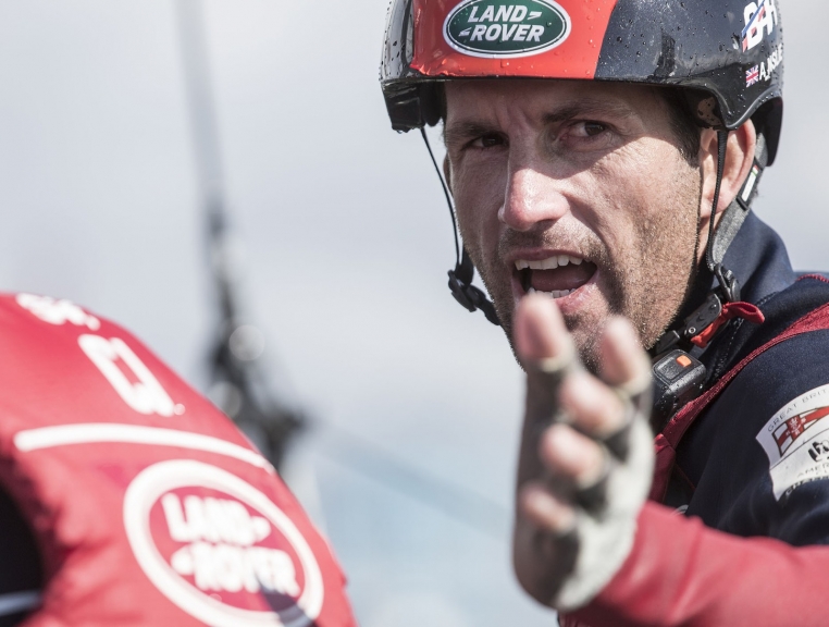 Image licensed to Lloyd Images. Free for editorial use. The Louis Vuitton Americas Cup World Series. Gothenburg. Sweden. Land Rover BAR Racing Team skippered by Sir Ben Ainslie (GBR) shown here in action on the practise day prior to racing this weekend
Credit: Lloyd Images